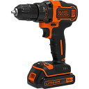 ブラックアンドデッカー(BLACK+DECKER) コードレス ドリルドライバー DIY 電動工具 穴あけ 締付工具 高いトルク 18V 1.5Ah BDCDD...