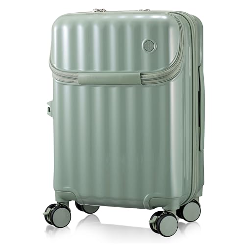 [シフレ] 機能満載 ハピタス ジッパー 上パカ スーツケース カギ、ダイヤルが両方使える！ ストッパー&..