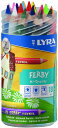リラ LYRA 文具 色鉛筆 三角グリップ 美しい発色 ファルビー 軸カラー 18色 PPボックスセット