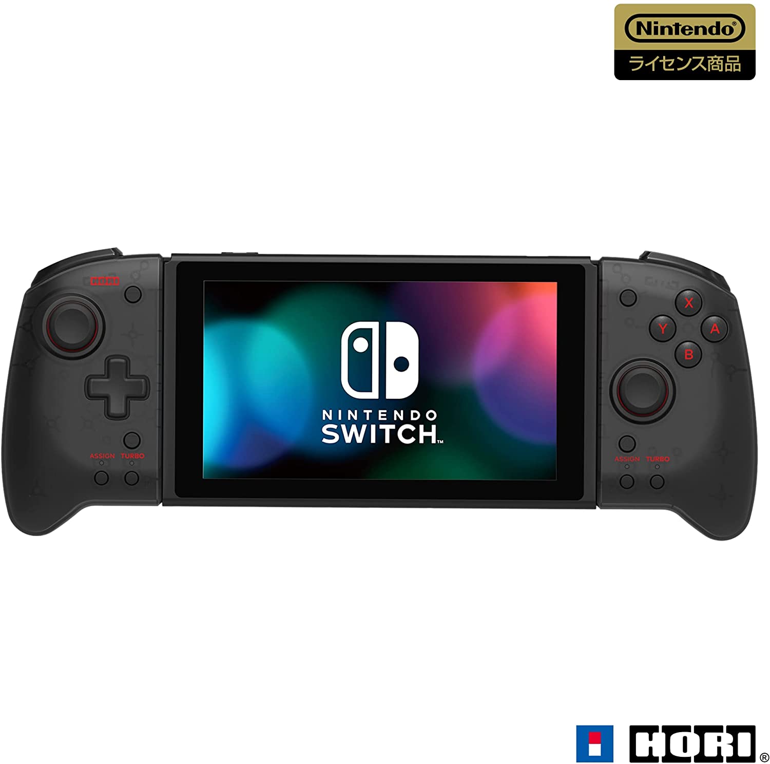 【任天堂ライセンス商品】グリップコントローラー for Nintendo Switch クリアブラック【Nintendo Switch対応】