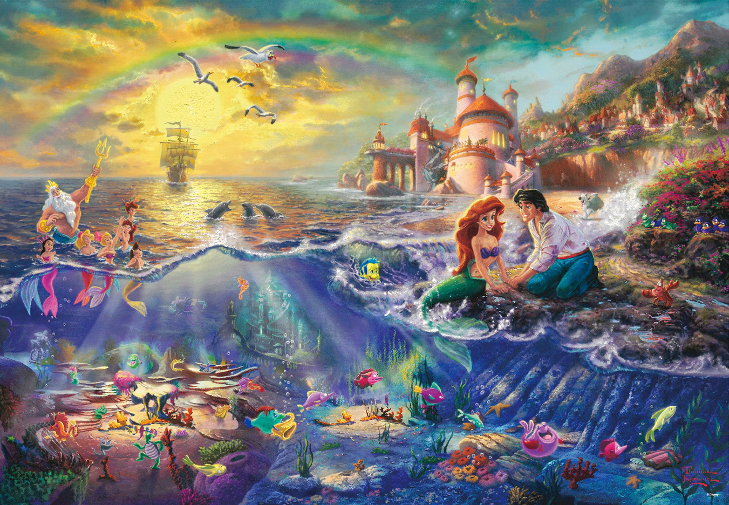 1000ԡ ѥ ȥ롦ޡᥤ THE LITTLE MERMAID(51x73.5cm)