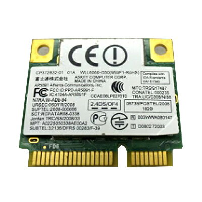 【中古 動作確認品】富士通 LifeBook Atheros AR5B91 CP372932-01  ...