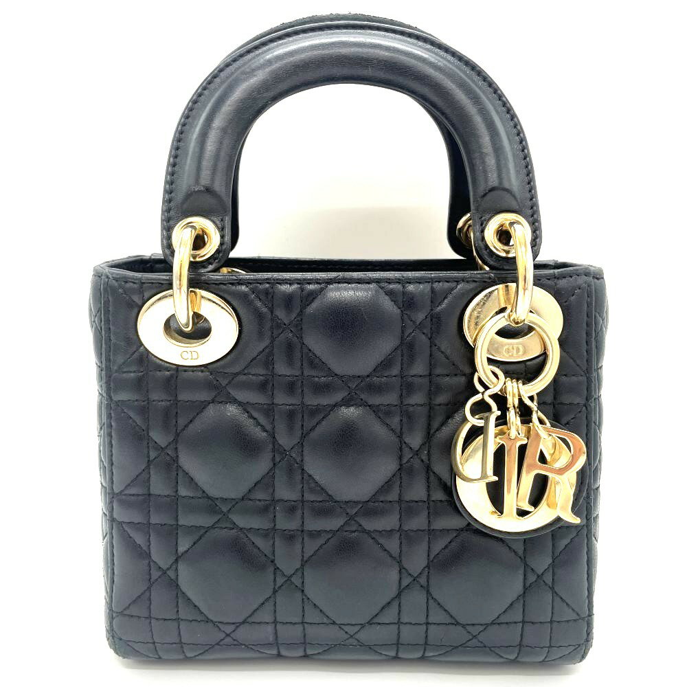 Lady Dior ペールゴールドトーンチャーム ブラックミニバッグ 楽天市場】レディディオール ミニ(ブランドディオール)の通販