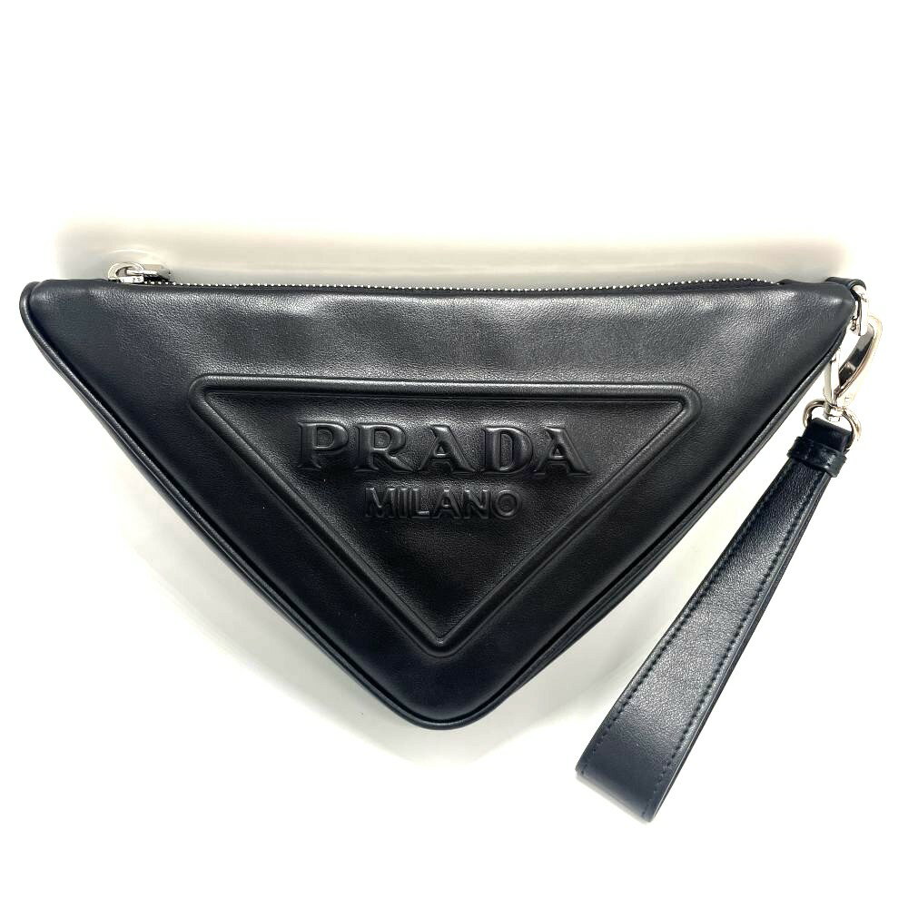VINTAGE●PRADA●プラダ ブラック レザー クラッチバック 楽天市場】PRADA クラッチバッグ(ブランドプラダ)(バッグ