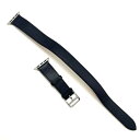【送料無料】 HERMES Apple Watch エルメス アップルウォッチ 40mm レザーストラップ ドゥブルトゥール ブラック シルバー金具 メンズ 男性 レディース 女性 ユニセックス 男女兼用 【中古】