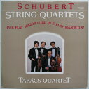 【中古】ハンガリーLP Takacs Quartet String Quartets In B Flat Major D.112; In E Flat Ma SLPX12390 HUNGAROTON /00260