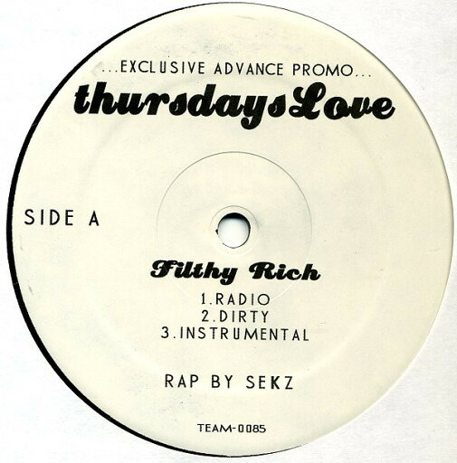 【中古】米12” Thursdays Love Filthy Rich / 73 Almond Lane TEAM0085 Team Music /00250 【中古】米12” Thursdays Love Filthy Rich / 73 Almond Lane TEAM0085 Team Music /00250