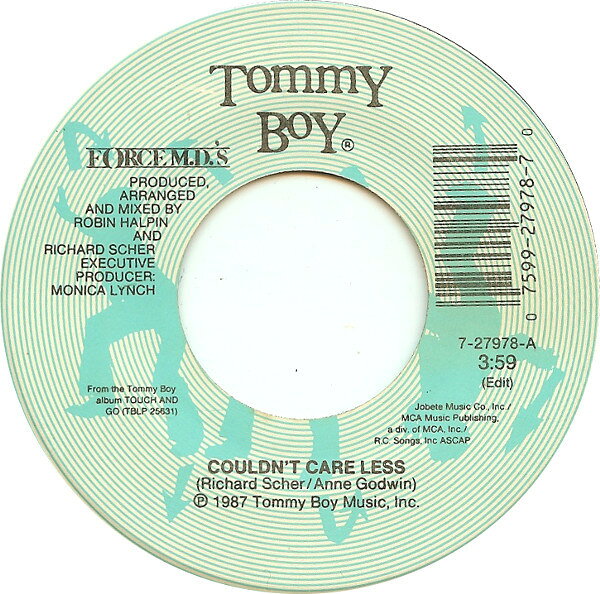 【中古】米7” Force MDs Couldnt Care Less 727978 Tommy Boy /00080