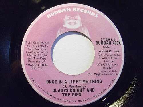 【中古】7インチ Gladys Knight &amp; The Pips Best Thing That Ever Happened To Me / Once In A Lif BUDDAH403X Buddah Records