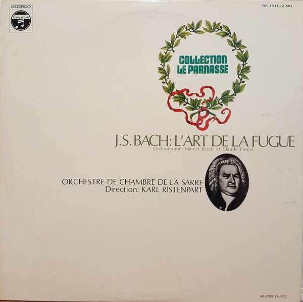 【中古】2LP カール・リステンパルト, ザール Jsバッハ　フーガの技法 RE15112MU Columbia /00660のサムネイル