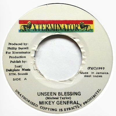 7” Mikey General Unseen Blessing NONE XTerminator /00080