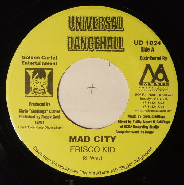 【中古】米7” Frisco Kid / Breeze, Key Mad City / Jigga Jigga Breeze UD1024 Universal Dancehall /00080
