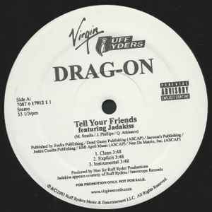 Artist Name: R - 【中古】米12” Drag-on Tell Your Friends / The Race 708761791211 Virgin Records Ameri プロモ /00250