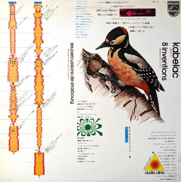 【中古】LP カベラッツ, ストラスブール・パ 8つのインヴェンション　オーディオ・チェック・レコー FH2 PHILIPS /00260