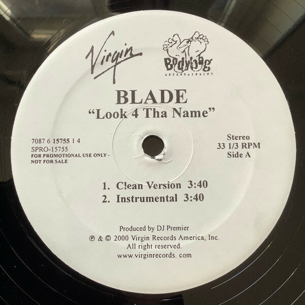 楽天レコードシティ 楽天市場店【中古】米12” Sonja Blade Look 4 Tha Name SPRO15755PROMO Virgin Records Ameri プロモ /00250