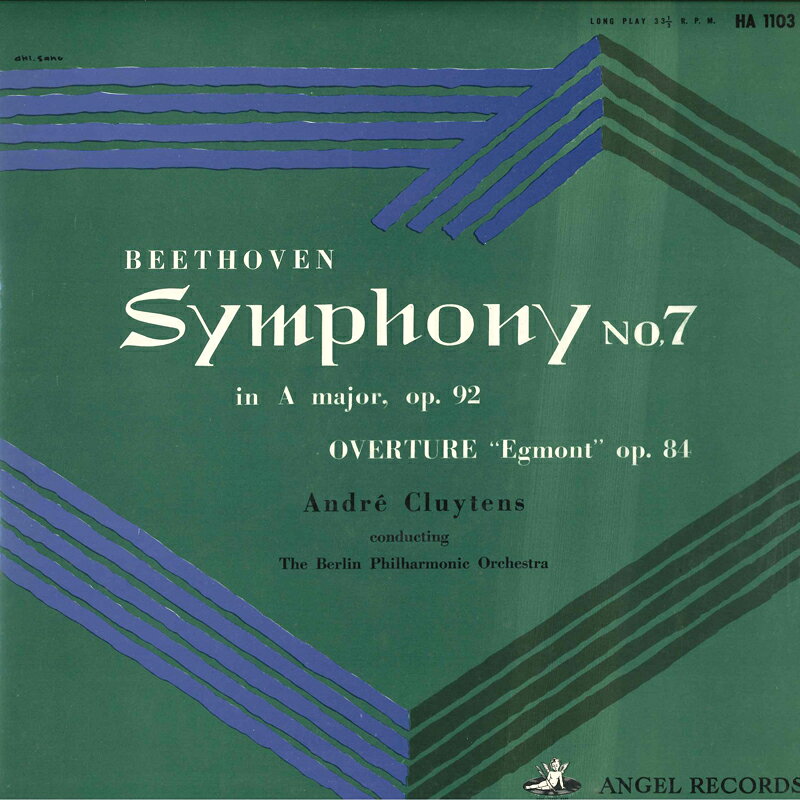 【中古】LP アンドレ・クリュイタンス ベル ベートーヴェン: 交響曲第7番 イ長調, エグモント 序曲 HA1103 ANGEL /00260 recordcity-11001192 RECORD CITY 楽天市場店 パッケージ画像