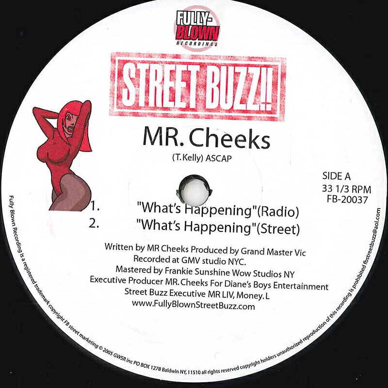 米12” Mr. Cheeks Whats Happening FB20037 FULLY-BLOWN /00250