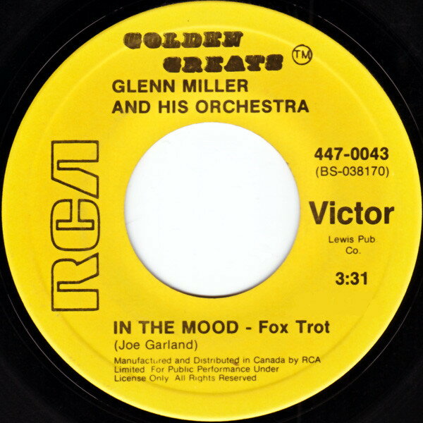 쥳ɥƥ ŷԾŹ㤨֡š۲7 Glenn Miller & His Orchestra In The Mood / A String Of Pearls 4470043 RCA Victor /00080פβǤʤ858ߤˤʤޤ