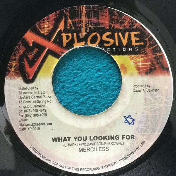 7” Merciless / Powerman What You Looking For / Good Over Evil XP0010 Xplosive Productions /00080