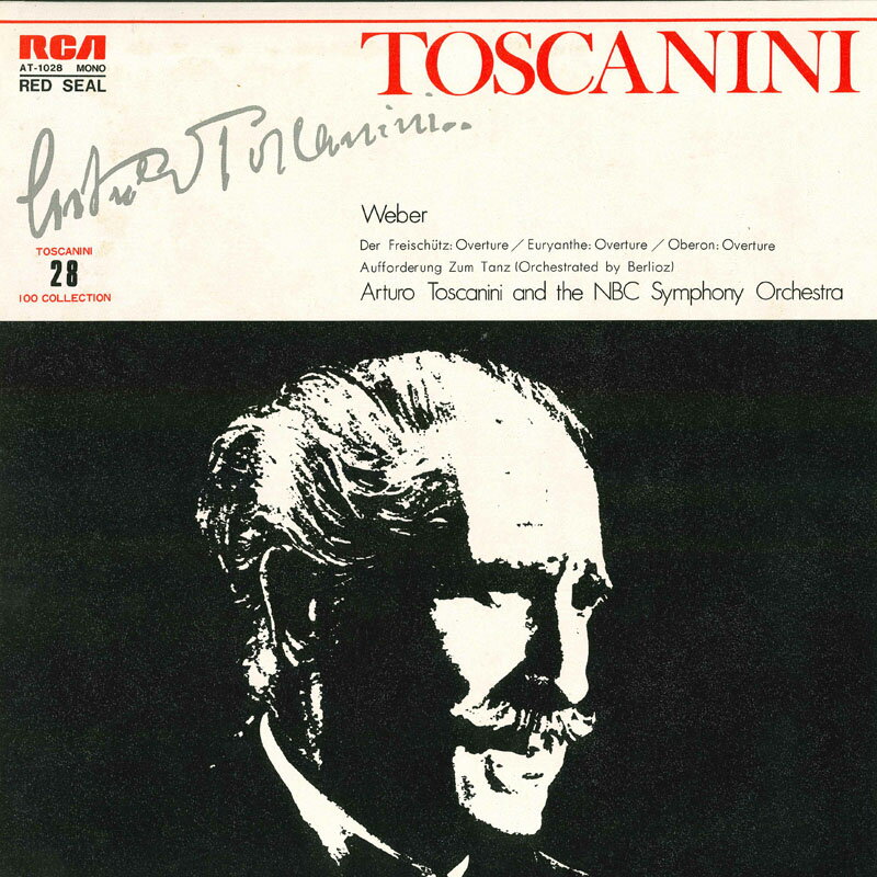 【中古】LP アルトゥーロ・トスカニーニ ウェーバー 歌劇　魔弾の射手　序曲　歌劇　オイリアン AT1028 RCA /00260