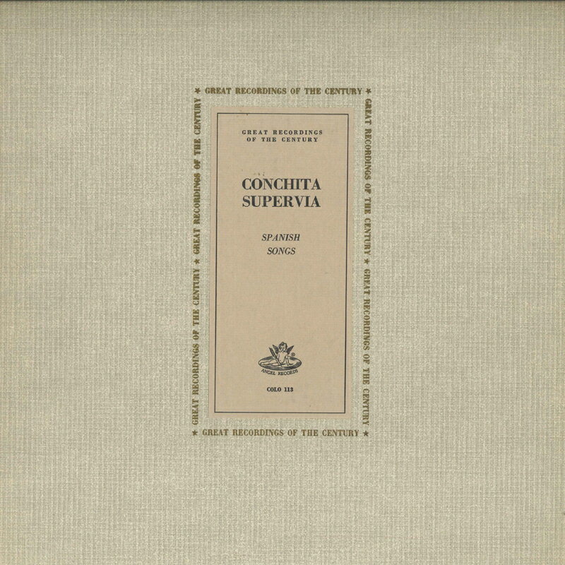 【中古】LP Various Conchita Supervia Spanish Songs COLO113 ANGEL /00260