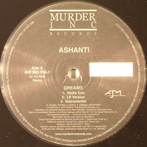 米12” Ashanti Dreams / Voodoo 4400637041 Murder Inc Records /00250