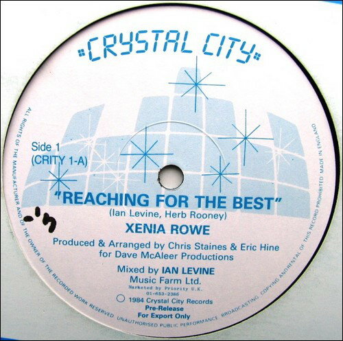 【中古】英12” Xenia Rowe Reaching For The Best CRITY1 Crystal City Records /00250