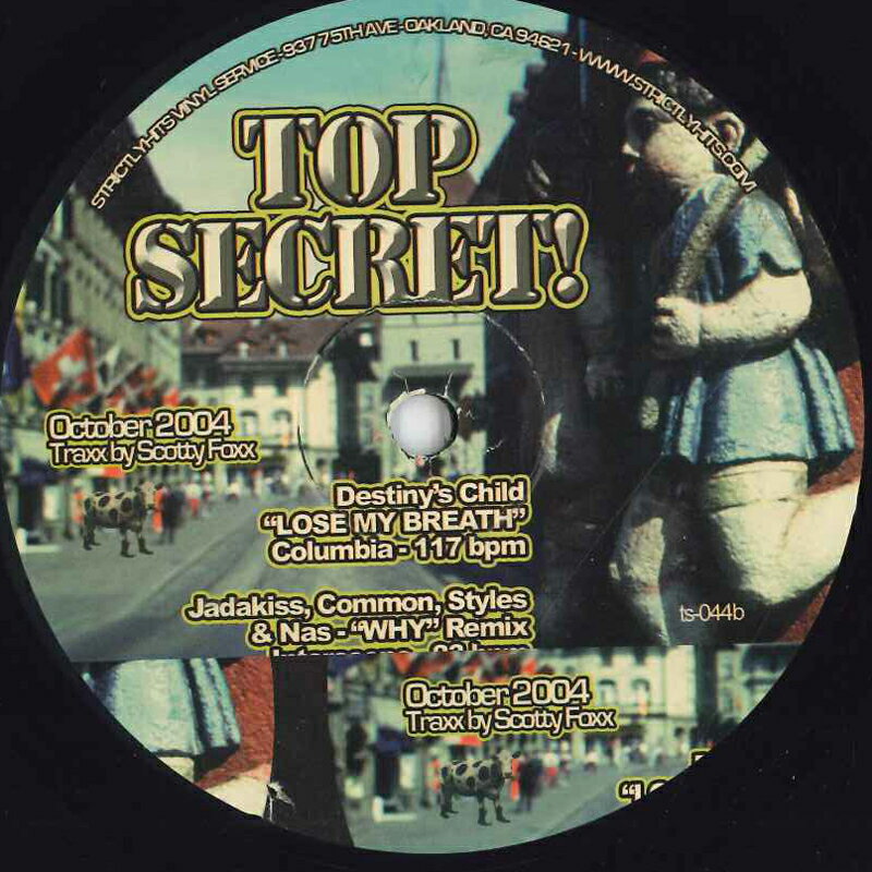 【中古】米12” Various Top Secret! - October 2004 TS044 Strictly Hits Vinyl /00250