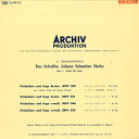 【中古】LP ヘルムート・ヴァルヒャ ヨハン・セバスティアン・バッハ プレリュードとフーガ SLAM62 ARCHIV /00260