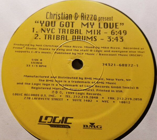 ・アーティスト Christian & Rizzo ・タイトル You Got My Love ・レーベル・型番 Logic Records 74321688721 ・フォーマット 12" ・コンディション(盤) 良い (VG+) ・コンディション(ジャケット) 良い (VG+) ・コンディション(帯) オビなし ・特記事項 サンプル画像です。実際の商品の画像ではありません 商品写真はバーコード/カタログ番号に対応したサンプル画像ですので、お送りする商品の画像ではありません。帯やライナーなどの付属品は、特記事項に記載されている場合のみ含まれます。プロモやカラーレコードなどの仕様についても、該当する場合のみ特記事項に記載しています。 【ご購入前に必ずご確認ください】 ・本店サイト(www.recordcity.jp)とは価格、送料が違います ・本店サイト、その他支店のオーダーとは同梱発送できません ・注文確定後に別の注文を頂いた場合、注文同士の同梱は致しかねます。 ・別倉庫から発送しているため、店頭受け渡しは対応しておりません ・一部商品は他の通販サイトでも販売しているため、ご注文のタイミングによっては商品のご用意ができない場合がございます。 ・土日祝日はお休みです 金曜・祝前日9時以降のご連絡またはご入金は、返答または発送が週明け・祝日明けに順次対応となります。 ・ご購入後のキャンセル不可 ご購入後のキャンセルはいかなる理由においてもお受けできません。ご了承の上、ご購入くださいませ。 ・日本郵便(ゆうパック/ゆうメール)によるお届けになります。 ・中古品であることをご理解ください 当ストアでは中古商品を主に販売しております。中古品であることをご理解の上ご購入ください。また、一部商品はRecordCityオンラインストアで試聴可能です。 ・返品について お客様のご都合による返品は一切承っておりません。 表記の内容と実際の商品に相違がある場合、また針飛び等で返品・返金をご希望される場合は、商品の到着後1週間以内にご連絡ください。商品の返送をこちらで確認後、キャンセル・返金を行います。 コンディションVG以下の商品は返品できません。プレイに影響のない表面のこすれ傷、プレス起因のノイズ盤は返品の対象外です。 【コンディション表記】 ・ほぼ新品(M-)(Like New) 完全な新品。未使用。当店ではほぼ使用しません ・非常に良い(EX)(Excellent) 中古盤として美品な状態。わずかな経年を感じるものの傷みを感じさせない、当店基準で最高の状態 ・良い(VG+)(Very Good Plus) 丁寧に扱われた中古品で、軽い使用感がみられる。 ・可(VG)(Acceptable) 使い込まれた中古品で、「良い」よりもさらに使用感がみられる。 ・悪い(VG-)(Bad) 状態が悪いアイテム。使用の保障はなく、再生不可、針飛び、目立つノイズがあるかもしれない。状態によるクレーム不可。返品不可。 ・非常に悪い(G)(Very Bad) 「悪い」よりさらに状態が悪いアイテム。使用の保障はなく、再生不可、針飛び、目立つノイズがあるかもしれない。状態によるクレーム不可。返品不可。 ・ジャンク(Fair)(Junk/Fair) 割れている、反っている、水ダメージがある、カビ、ジャケットが分離している、ひどい書き込み、ひどい擦れなど最低の状態。使用の保障はなく、再生不可、針飛び、目立つノイズがあるかもしれない。状態によるクレーム不可。返品不可。 ・ジャンク(Poor)(Junk/Poor) 割れている、反っている、水ダメージがある、カビ、ジャケットが分離している、ひどい書き込み、ひどい擦れなど最低の状態。使用の保障はなく、再生不可、針飛び、目立つノイズがあるかもしれない。状態によるクレーム不可。返品不可。