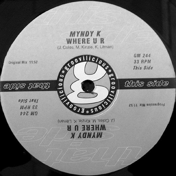 Other - 【中古】米12” Myndy K. Where U R GM244 Groovilicious /00250