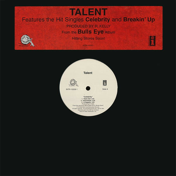 【中古】英12” Talent Celebrity / Breakin Up INTR102081PROMO Interscope Records /00250