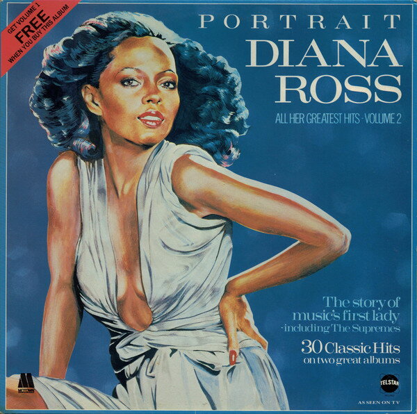 【中古】英LP Diana Ross Portrait - All Her Greatest Hits - Volume 2 STAR2238B Telstar /00260