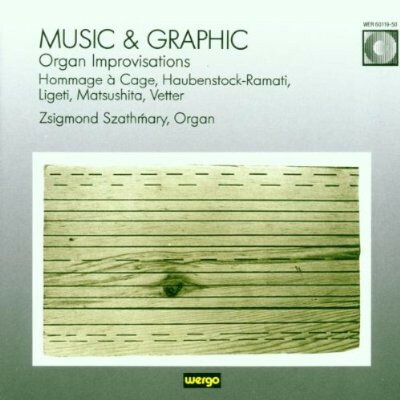 【中古】独CD Zsigmond Szathm?ry Music &amp; Graphic / Organ Improvisations WER6011950 WERGO /00110