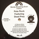 【中古】仏12” Pete Rock, Dead Prez Warzone RR0032EP BBE, Rapster Records /00250