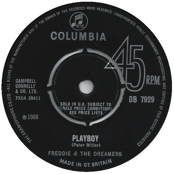 ・アーティスト Freddie & The Dreamers ・タイトル Playboy ・レーベル・型番 Columbia DB7929 ・フォーマット 7インチレコード ・コンディション(盤) 良い (VG+) ・コンディション(ジャケ...