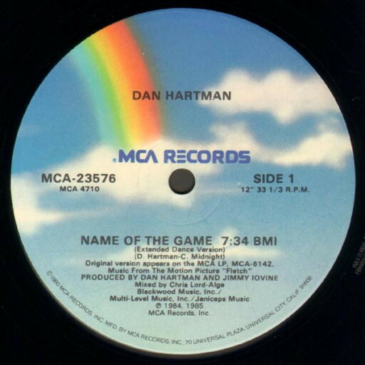 【中古】米12” Dan Hartman Name Of The Game MCA23576 MCA Records /00250 【中古】米12” Dan Hartman Name Of The Game MCA23576 MCA Records /00250