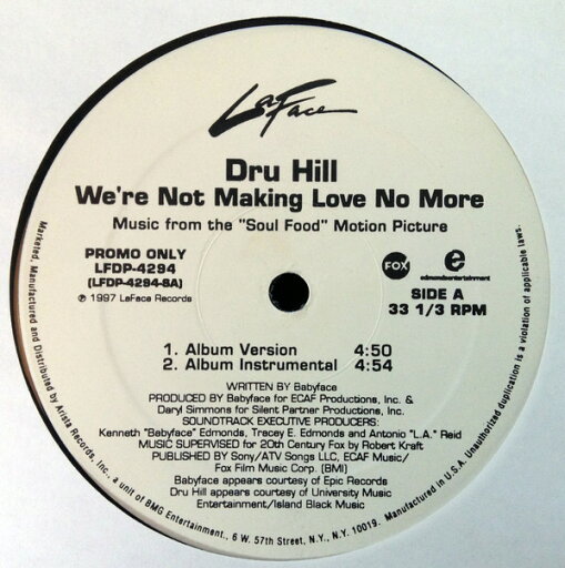 【中古】米12” Dru Hill Were Not Making Love No More LFDP4294 LaFace Records /00250 【中古】米12” Dru Hill Were Not Making Love No More LFDP4294 LaFace Records /00250