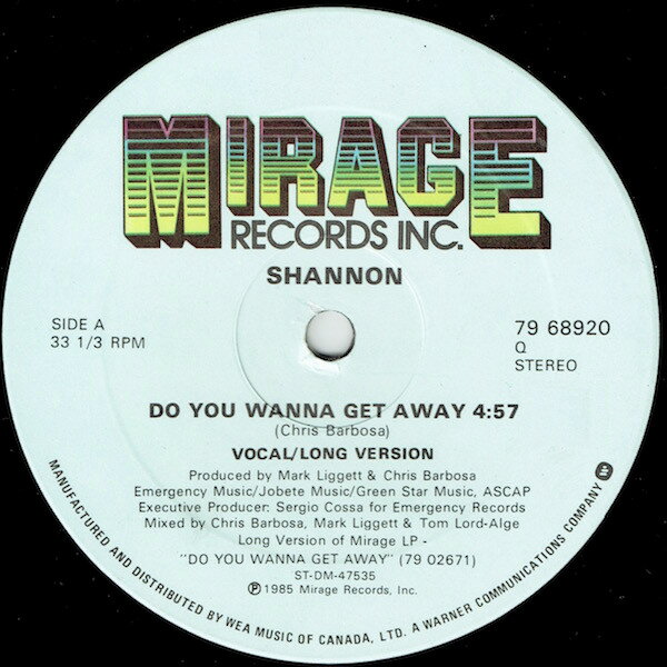 ����š۲�12�� Shannon Do You Wanna Get Away 7968920 Mirage (2) /00250