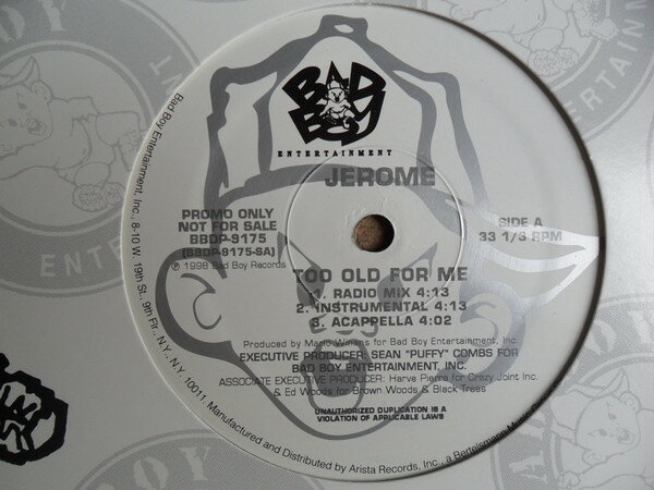 【中古】米12” Jerome Too Old For Me BBDP9175 Bad Boy Entertainmen /00250