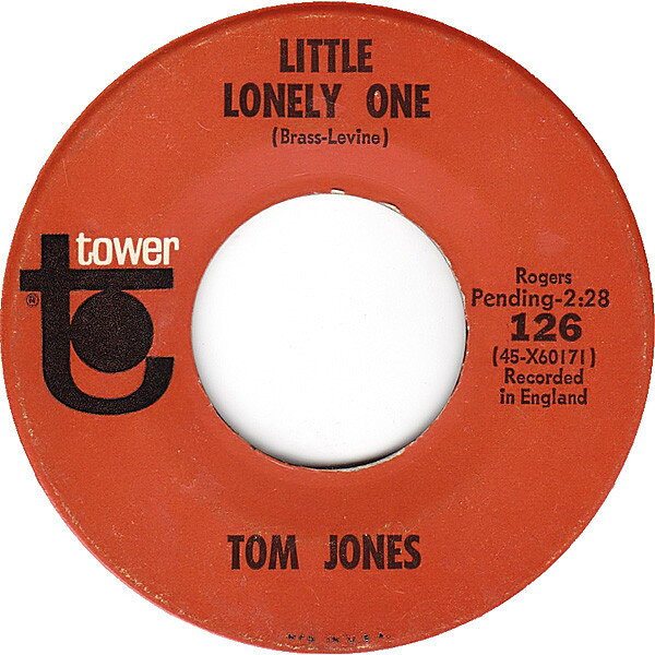 【中古】米7” Tom Jones Little Lonely One 126 Tower /00080