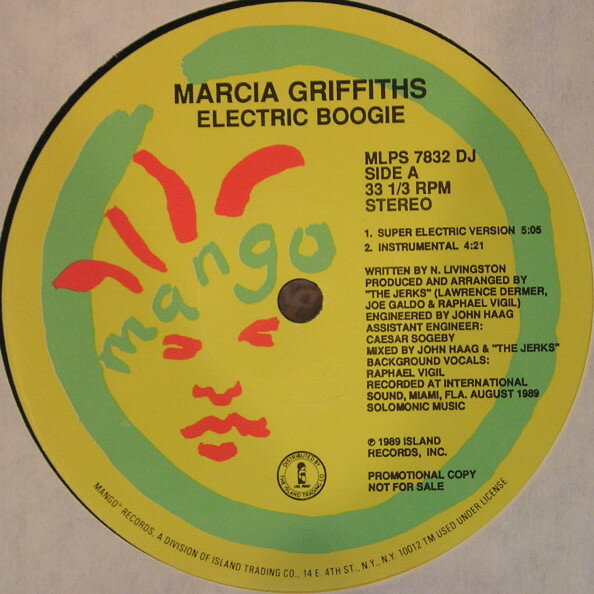 ・アーティスト Marcia Griffiths ・タイトル Electric Boogie ・レーベル・型番 Mango MLPS7832 ・フォーマット 12" ・コンディション(盤) 良い (VG+) ・コンディション(ジャケット) 良い (VG+) ・コンディション(帯) オビなし ・特記事項 【シュリンク残し】【ハイプステッカー】 サンプル画像です。実際の商品の画像ではありません 商品写真はバーコード/カタログ番号に対応したサンプル画像ですので、お送りする商品の画像ではありません。帯やライナーなどの付属品は、特記事項に記載されている場合のみ含まれます。プロモやカラーレコードなどの仕様についても、該当する場合のみ特記事項に記載しています。 【ご購入前に必ずご確認ください】 ・本店サイト(www.recordcity.jp)とは価格、送料が違います ・本店サイト、その他支店のオーダーとは同梱発送できません ・注文確定後に別の注文を頂いた場合、注文同士の同梱は致しかねます。 ・別倉庫から発送しているため、店頭受け渡しは対応しておりません ・一部商品は他の通販サイトでも販売しているため、ご注文のタイミングによっては商品のご用意ができない場合がございます。 ・土日祝日はお休みです 金曜・祝前日9時以降のご連絡またはご入金は、返答または発送が週明け・祝日明けに順次対応となります。 ・ご購入後のキャンセル不可 ご購入後のキャンセルはいかなる理由においてもお受けできません。ご了承の上、ご購入くださいませ。 ・日本郵便(ゆうパック/ゆうメール)によるお届けになります。 ・中古品であることをご理解ください 当ストアでは中古商品を主に販売しております。中古品であることをご理解の上ご購入ください。また、一部商品はRecordCityオンラインストアで試聴可能です。 ・返品について お客様のご都合による返品は一切承っておりません。 表記の内容と実際の商品に相違がある場合、また針飛び等で返品・返金をご希望される場合は、商品の到着後1週間以内にご連絡ください。商品の返送をこちらで確認後、キャンセル・返金を行います。 コンディションVG以下の商品は返品できません。プレイに影響のない表面のこすれ傷、プレス起因のノイズ盤は返品の対象外です。 【コンディション表記】 ・ほぼ新品(M-)(Like New) 完全な新品。未使用。当店ではほぼ使用しません ・非常に良い(EX)(Excellent) 中古盤として美品な状態。わずかな経年を感じるものの傷みを感じさせない、当店基準で最高の状態 ・良い(VG+)(Very Good Plus) 丁寧に扱われた中古品で、軽い使用感がみられる。 ・可(VG)(Acceptable) 使い込まれた中古品で、「良い」よりもさらに使用感がみられる。 ・悪い(VG-)(Bad) 状態が悪いアイテム。使用の保障はなく、再生不可、針飛び、目立つノイズがあるかもしれない。状態によるクレーム不可。返品不可。 ・非常に悪い(G)(Very Bad) 「悪い」よりさらに状態が悪いアイテム。使用の保障はなく、再生不可、針飛び、目立つノイズがあるかもしれない。状態によるクレーム不可。返品不可。 ・ジャンク(Fair)(Junk/Fair) 割れている、反っている、水ダメージがある、カビ、ジャケットが分離している、ひどい書き込み、ひどい擦れなど最低の状態。使用の保障はなく、再生不可、針飛び、目立つノイズがあるかもしれない。状態によるクレーム不可。返品不可。 ・ジャンク(Poor)(Junk/Poor) 割れている、反っている、水ダメージがある、カビ、ジャケットが分離している、ひどい書き込み、ひどい擦れなど最低の状態。使用の保障はなく、再生不可、針飛び、目立つノイズがあるかもしれない。状態によるクレーム不可。返品不可。