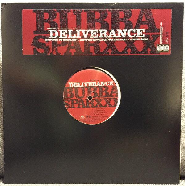 【中古】米12” Bubba Sparxxx Deliverance INTR109831 Interscope Records /00250