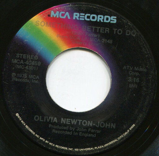 【中古】米7” Olivia Newton-John Something Better To Do / Hes My Rock MCA40459 MCA Records /00080 【中古】米7” Olivia Newton-John Something Better To Do / Hes My Rock MCA40459 MCA Records /00080