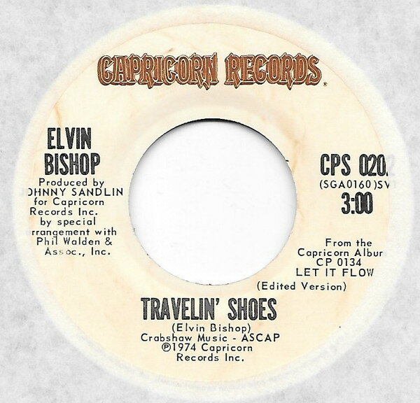【中古】米7” Elvin Bishop Travelin Shoes CPS0202 Capricorn Records /00080
