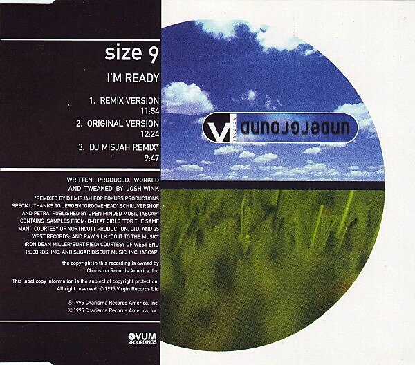 【中古】CD Size 9 Im Ready VUSCD92,7243892 Virgin /00110