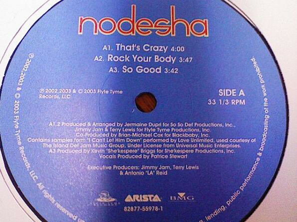 【中古】米12” Nodesha Nodesha Album Sampler 82877559781 Flyte Tyme Records, /00250