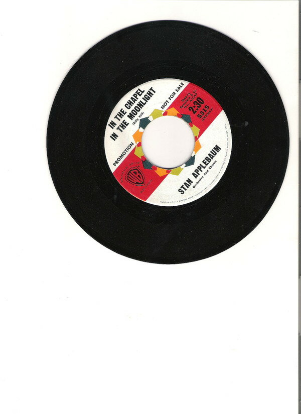 【中古】米7” Stan Applebaum In The Chapel In The Moonlight / On The Rocks 5315PROMO Warner Bros. Records プロモ /00080