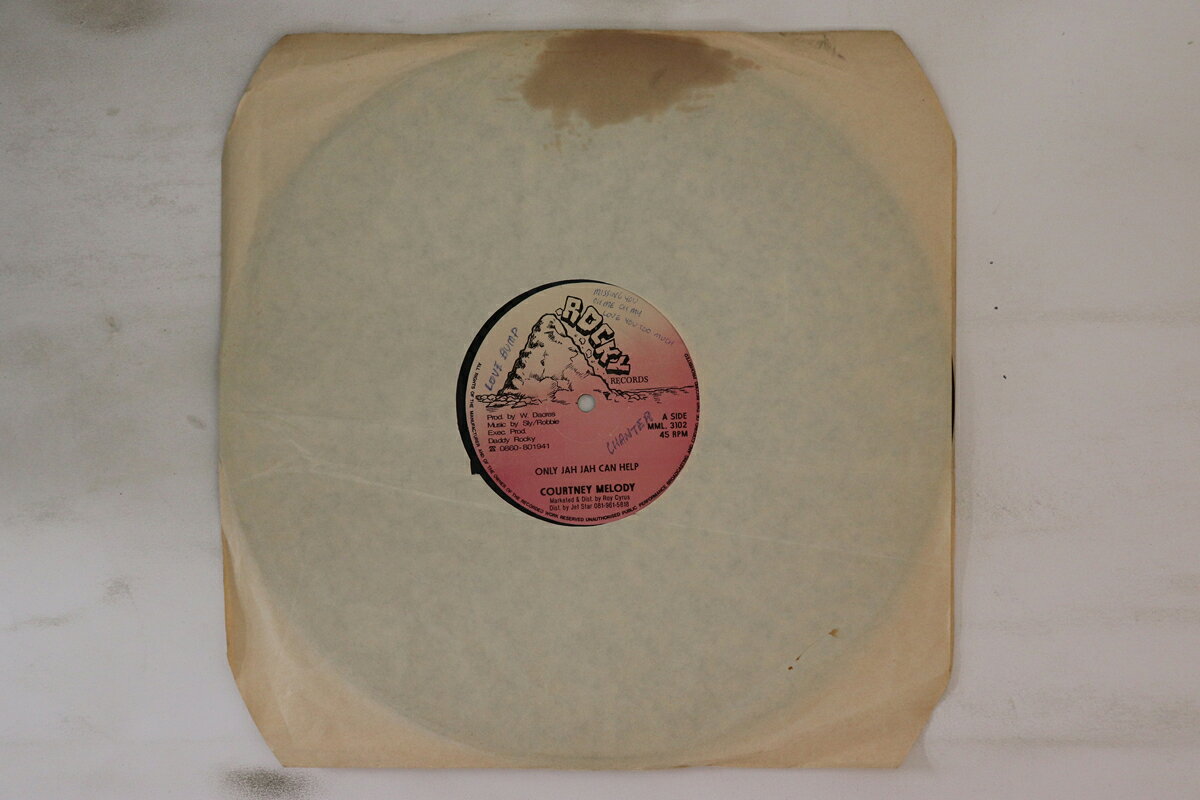 Artist Name: Z - 【中古】英12” Courtney Melody Only Jah Jah Can Help MML3102 Rocky Records /00250