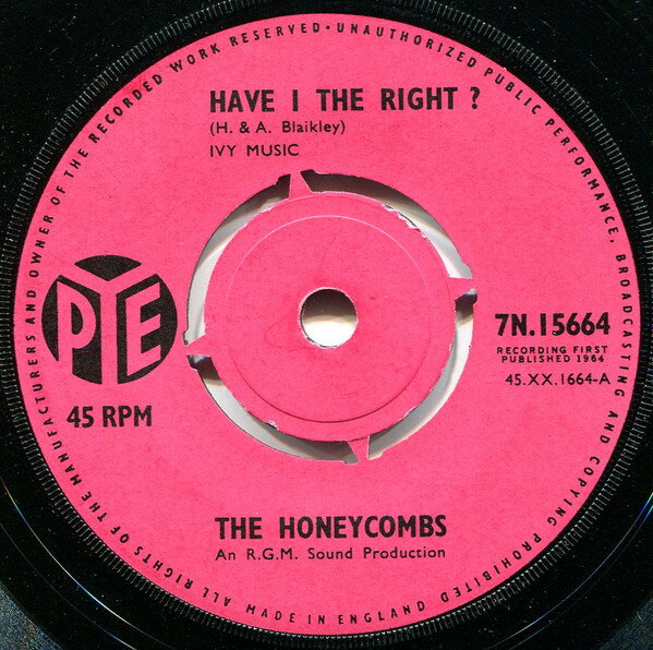 ����š۱�7�� Honeycombs Have I The Right 7N15664 Pye Records /00080